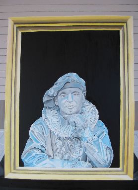 Gemälde einer Pantomime in Wien von Dieter Schönberg, Wien · Motiv 8