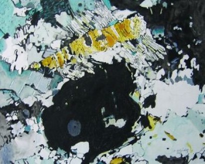 Petrographisches Gemälde nach einem Gföhler Gneis aus dem Waldviertel